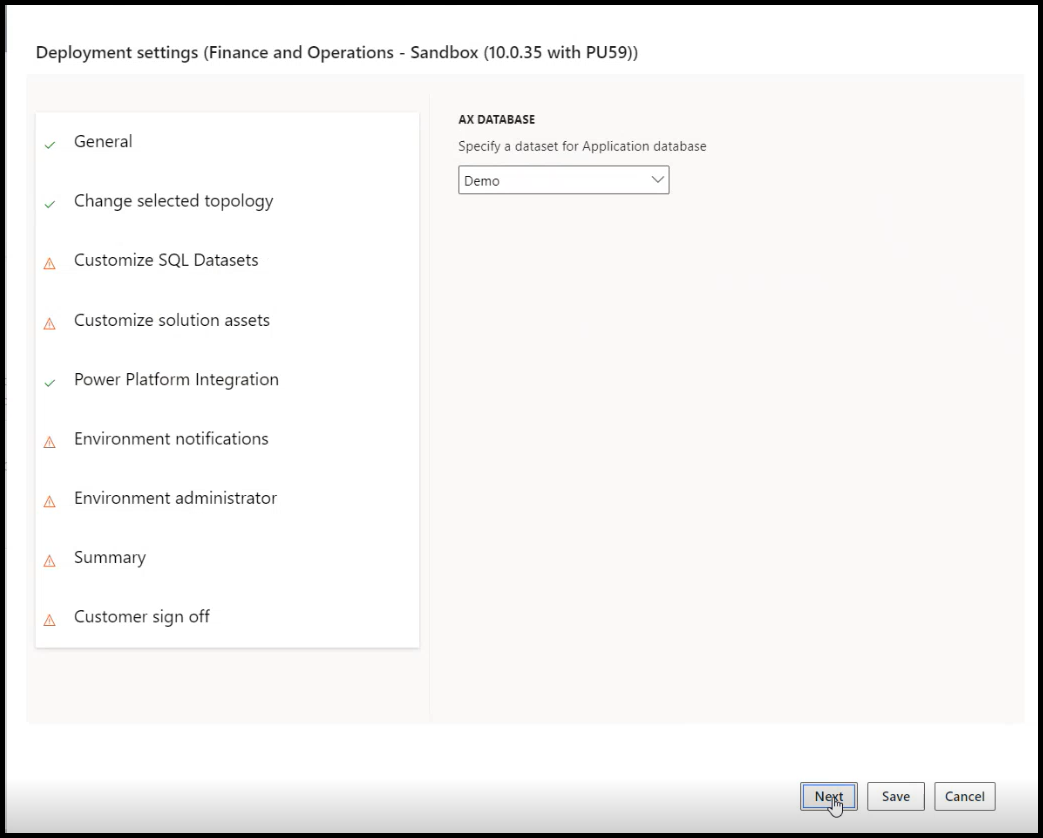 Selecting the dataset