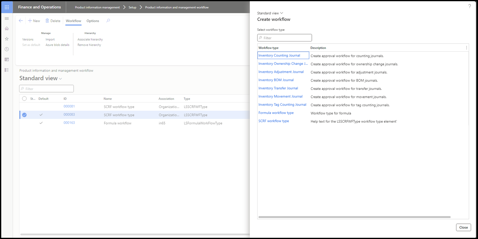 Product information and management workflows