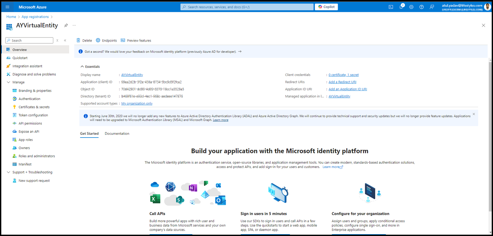 App registration overview