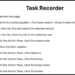 Task recorder